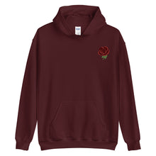 Load image into Gallery viewer, Sajio Embroidered Rose Hoodie
