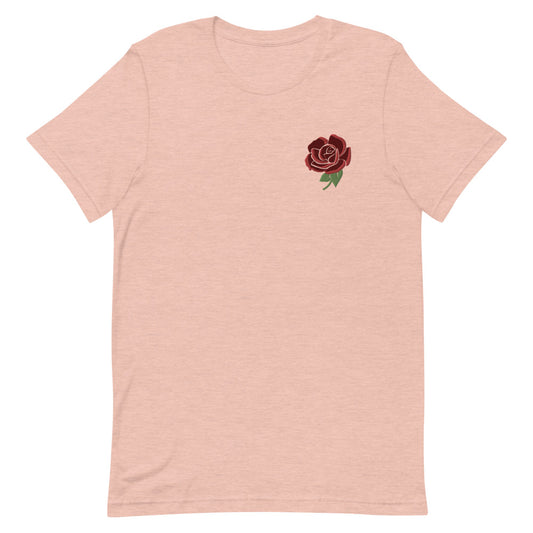 Sajio Embroidered Rose T-Shirt